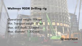 Woltman 90DR Installation of Drilled Displacement Piles [upl. by Whitson]