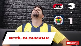 FANATİK FENERBAHÇELİ AZ ALKMAAR FENERBAHÇE MAÇI İZLERSE TEPKİREZİL OLDUK [upl. by Alitta]