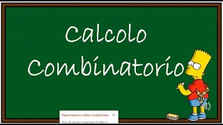 Permutazioni disposizioni e combinazioni introduzione al Calcolo Combinatorio [upl. by Friede609]