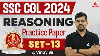 SSC CGL 2024  SSC CGL Reasoning Classes By Vinay Tiwari  SSC CGL Reasoning Practice Set 13 [upl. by Eidassac]