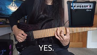 This is how I play Modern metal with a beginners 30 amp [upl. by Kynan]