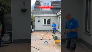 How to finish all brick paving driveways driveway howto shorts [upl. by Rokach432]