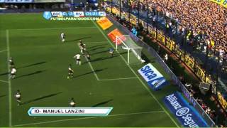 Gol de Lanzini Boca 0  River 1 Fecha 12 Torneo Final 2013 Fútbol Para Todos [upl. by Isidor]