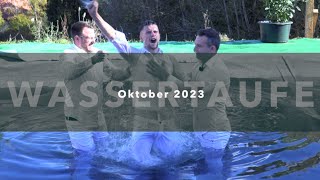 Wassertaufe Oktober 2023  FECG Aldingen [upl. by Narih]