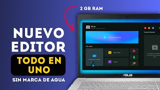 📹🚀 El MEJOR EDITOR de VÍDEOS para PC DE BAJOS RECURSOS  MUCHOS EFECTOS FLUIDO  SIN MARCA DE AGUA [upl. by Fabiolas]