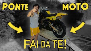 COSTRUISCO UN PONTE SOLLEVATORE PER LE MIE MOTO  GARAGE DIY  PARTE 1 [upl. by Raimundo]