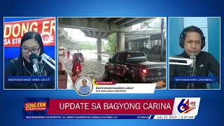 UPDATE SA BAGYONG CARINA [upl. by Airekat]