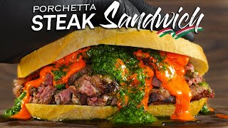 Sandwich Battle OldSchool Porchetta vs 2024 Steakchetta [upl. by Romito]