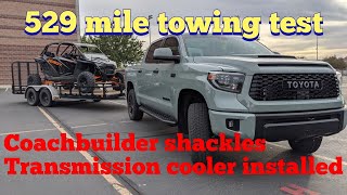 2021 Toyota Trd Pro Tundra towing review amp Transmission cooler [upl. by Ahc]