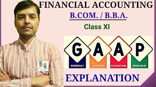 What Is GAAP  Generally Accepted Accounting Principles   GAAP   Financial Accounting BBA BCOM [upl. by Stanislaus]