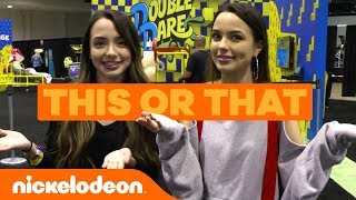 BacktoSchool ⚔️ Knight Squad vs 👯 The Merrell Twins Play ‘This or That’  TryThis [upl. by Cinimmod]