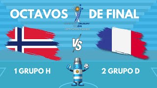 NORUEGA vs FRANCIA  MUNDIAL FIFUSCA ARGENTINAURUGUAY 2024 OCTAVOS DE FINAL [upl. by Trebmer]