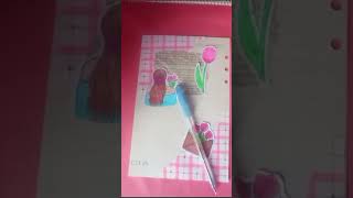 Tulip journal with me🌷art journal tulip [upl. by Attlee380]