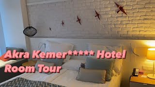 Akra Kemer Antalya 5 Sterne Hotel Room Tour Standard oda tanıtımı Zimmer mit Meerblick Альра отель [upl. by Aziar]