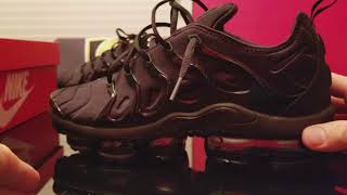 Nike Air Vapormax Plus Triple Black reviewon feet [upl. by Meli]