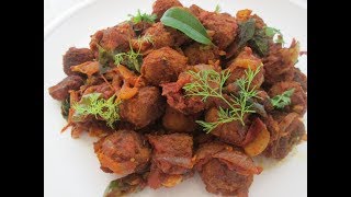 Soya Chunks Roast  Soya Chunk Dry RoastSoyabean masala Recipes No6 [upl. by Dorsy]