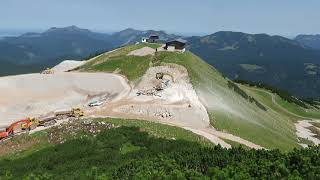 Waidring Steinplatte  Bau neuer Speicherteich August 2017 [upl. by Ahtanaram]