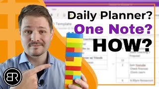 How to Create a DAILY Planner in OneNote [upl. by Elletsirhc914]