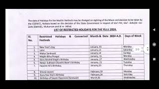 DEPARTMENT OF POST OFFICIAL HOLIDAY LIST 2024❤️POST OFFICE HOLIDAYS 2024 🎉 COMPULSORY HOLIDAY 2024 [upl. by Eelam189]