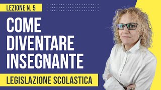 Come diventare insegnante dopo la Buona scuola dlgs n592017 [upl. by Nymsaj927]