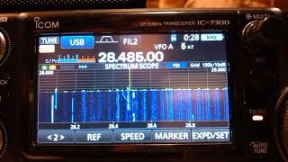 CQ10 amp 12m IC7300 amp 58th vertical into USA Lebanon amp Brazil this afternoon [upl. by Neelahtak36]