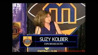 ESPNs Suzy Kolber Philly Fan Story from Maxwell Awards [upl. by Ettelohcin]