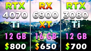 RTX 4070 Ti vs RX 6900 XT vs RTX 3080 Ti  PC Gameplay Tested [upl. by Adlemi]