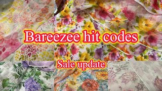 Bareeze hit codes restock 2024glamour it [upl. by Tamaru]