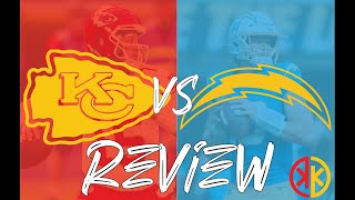 Chiefs vs Chargers Review [upl. by Aeht]