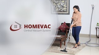 Homevac Central Vacuum System product Demo [upl. by Ahsimot591]