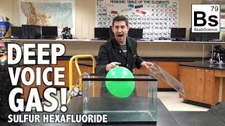 Deep Voice Gas  Sulfur Hexafluoride Experiments SF6 [upl. by Lorant]