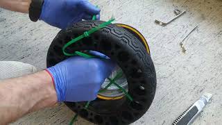 SEGWAY NINEBOT G30 MAX  REAR SOLID TIRE INSTALLATION G30MAX NINEBOT [upl. by Gnuoy]