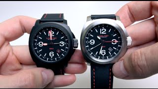 LUMTEC M60 GMT MENS WATCH REVIEW WITH LUME DEMO [upl. by Braunstein669]