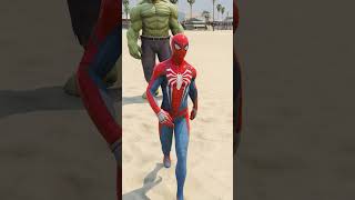 SUPERHEROES IRON MAN  SPIDERMAN  HULK CAR THROW CHALLENGE shorts [upl. by Studner18]