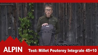 Test 2021 Millet Peuterey Integrale 4510  Tourenrucksack  ALPIN  Das Bergmagazin [upl. by Atniuq]