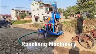 RCS200P small water drilling machine demo video [upl. by Elleirua]