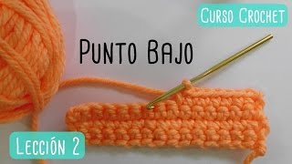 Crochet para principiantes punto bajo [upl. by Llenet598]