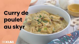 Le curry de poulet au skyr est un plat facile et rapide à cuisiner [upl. by Arramahs777]