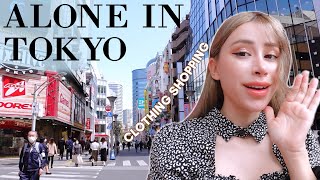 ALONE IN TOKYO ⛩️ Clothing shopping amp haul  day in the life in Tokyo Japan [upl. by Minabe]