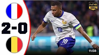 France Vs Belgium UEFA Nation League 2024 Highlights 2024 [upl. by Clauddetta]