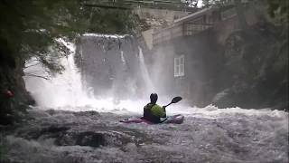 Kayaking Gihon River in Vermont level around 3 feet [upl. by Imoyik]