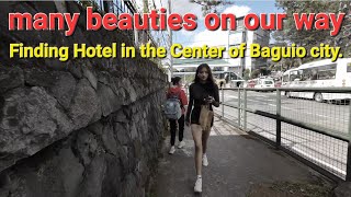 Finding Hotel in the Center of Baguio city Many beauties on our way [upl. by Lala34]