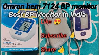 Omron hem 7124 fully automatic digital blood pressure monitor unboxing amp review [upl. by Ingaborg]