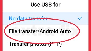 How To Fix USB File TransferAndroid Auto Option Not Working amp Not Showing Problem solve Pc Android [upl. by Sharline]