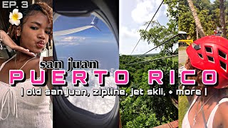 SUMMER DIARY EP3 GIRLS TRIP to PUERTO RICO  Old San Juan Zipline Jetski  more  Ju Lanee [upl. by Alida586]