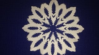 Легкий способ как сделать снежинку  How to make a beautiful Snowflake easily [upl. by Toms]