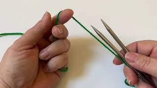 How to Join Double Pointed Needles in the round  Beginner Knitting Tutorial [upl. by Marquis]