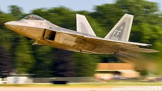 F22 Raptor Demo 2024 EAA AirVenture Oshkosh [upl. by Ferdie10]