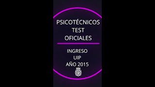 👮 PSICOTÉCNICOS POLICÍA 👮  Test oficial INGRESO UIP AÑO 2015  2 [upl. by Ymmak]