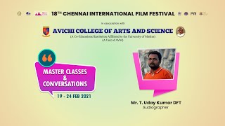 T Uday Kumar on sound in films  Master Classes amp Conversations  Avichi College 18th CIFF  ICAF [upl. by Eniamret]